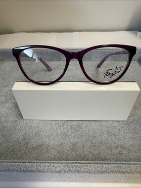 NWOT Foxy Molly Purple PLO Women's Cat-Eye Glasses frames Eyesize 51